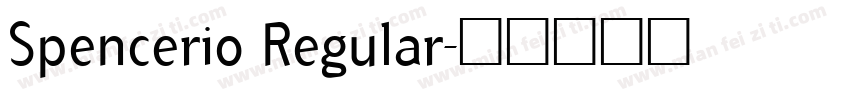 Spencerio Regular字体转换